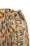 Geometric Patterned Woven Maxi Belted 100% Cotton Beach Skirt Tbess26Et00013 - 5