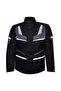 Motorcycle Coat Maxdura Fabric 4 Seasons Reflector Long Model Ark01 Grey
