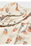 Newborn Girl Floral Printed Jumpsuit - 2
