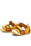 Genuine Leather Yellow Nubuck Velcro Summer First Step Shoes - 4