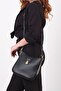 Women's Lock Closure Three Compartment Crossbody Shoulder Bag