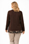 Women's Middle Age and Above Laser Print Patterned Mother Combed Cotton Blouse 30583 - 6