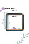 Blue Floral 35X35 cm Magic Punch (with a Gift Pouch) Wooden Embroidery Hoop with Thread/Needle - 2