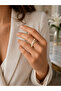 Steel Design Ring Gold Color Adjustable to Fit Finger. Does Not Tarnish. - 2