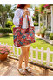 Handmade, Women's Shoulder Bag, with Internal Organizer (Water Bottle, Book, Tablet Compartment, Zippered Inner Pocket)