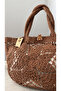 Handmade XL Size Straw Beach Bag (65X48Cm)Brown - 2