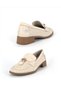 Stylish Casual Women's Shoes/ Spring Summer 2026/ Casual and Classic Style/ Heeled/ Cream Pen / D26Ya-935-B - 8