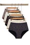 Patterned High Waist Women's Panties Mixed Colors 5 Pieces - 2