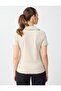 Stone Slim Fit Short Sleeve Polo Collar Knitted Blouse - 6