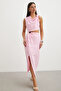 Drapeli Cut-Out Elbise