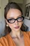 Cat Eye Classic Retro Popular Blue Light Protection Blue Block Clear Screen Glasses