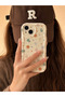 iPhone 13 Ecru Flower Patterned Case - 2