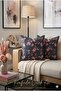 Botanika Series Indigo Rose Decorative Throw Pillow 45X 45 cm