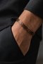 Men's and Women's Copper Bracelet - Inside Armor and Protection Prayer Pure Forged Grift Handcuffs Metal Box Natural Stone - 4