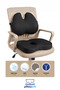 Auto Vehicle Office Seat Chair Lumbar Support Cushion and Visco Sitting Cushion - 3