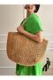 Handmade Straw Handle Bag, Hand Knitted Paper Rope Summer Bag, Beach Bag