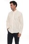 Slim Fit Long Sleeve Cotton Easy-To-Iron Men's Shirt with Gift Box Fs- 002225   - Cream - 2