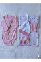 Newborn Baby Girl Gift Set |   Hat, Gloves, Bodysuit, Socks, Muslin Blanket and Pacifier Strap - 2