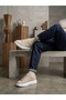 Ba0547 Thick High Sole Cream Suede Lace-Up Sports Men's Shoes Daily Use - 5