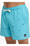 Stretch Printed Blue Men's Shorts Swimwear - 3