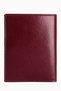 Genuine Leather Vertical Men's Wallet - Credit Card Holder, Paper Money Compartment Wallet 216 - Claret Red - 4