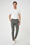 Slim Fit Side Pocket Straight Stretch Casual Water Green Trousers P 1144 - 3