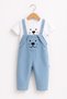 Baby Boy Salopet / Salopet Men's Suit with Dog Design, Men's Salopet 2-Piece Set 9-12-18-24 Months - 3