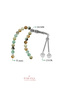 Certified 8 mm Amazonite Stone Lotus Flower Steel Tassel Natural Stone Prayer Beads - 2
