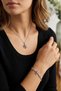 Zircon Stone Lotus Flower Necklace and Bracelet Set of 2 - Silver Color - (with Surprise Gift) - 2