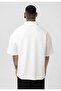 Basic polo collar oversize t-shirt - 5
