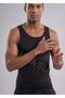 Firming Men's Corset Tank Top - Chest and Belly Toning Black Tank Corset - 6