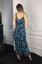 Women's Blue Casual Bohemian Jumpsuit with Adjustable Straps - 5