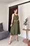 Women's Adjustable Straps Aerobine Fabric Long Dress - Sweat-Proof Summer Maxi Length - 5
