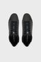 Men's Leather Laced Flat Sole Round Toe Ck Patterned Black Sneaker Ym0Ym01369-0Gm - 3