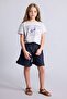 100% Cotton Wide Leg Jean Shorts for Girls H6596A826Sm