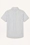 100% Cotton Regular Fit Striped Short Sleeve Shirt for Boys H8139A826Hs - 7