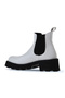 White Flotter Leather Women's Heeled Boots 01Wt1705 - 5