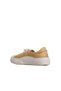 Yellow Leather Women's Wedge Heeled Shoes 01Wq10300 - 4