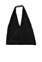 Black Suede Women's Shoulder Bag 01Wbs7365 - 4