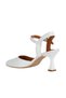 White Leather Women's Heeled Shoes 01Wa1403 - 5