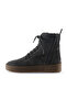 Gray Dark Suede Women's Flat Boots 01Wt3001 - 3