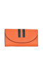 Orange Khaki Leather Women's Wallet