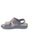 Asker 1928-San 100% Genuine Leather Men's Full Orthopedic Sandals Slippers Brown - 5