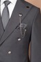 G/Button Double Breasted Suit Smoked - 2