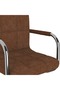 Scaun de bar, maro, material textil - 7