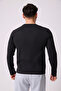 Men's Crew Neck Long Sleeve Regular Fit Basic T-Shirt Black - 6