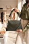 Royal Faux Leather Women's Hand and Shoulder Bag Khaki
