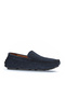 Navy Blue Suede Men's Casual Shoes 21Ma03 - 2