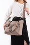 Sn 6029 Women's Water-Resistant Parachute Fabric Handbag Shoulder Bag Arm Bag Arm Crossbody Bag Arm Sand - 3