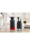 Set of 2 Liquid Soap Dispenser and Toothbrush Holder